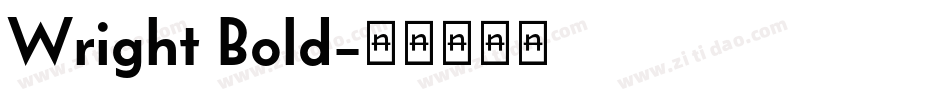 Wright Bold字体转换